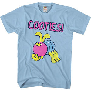 Blue Cooties T-Shirt Funny Humor Graphic Classic Retro Style Unisex Tee 05